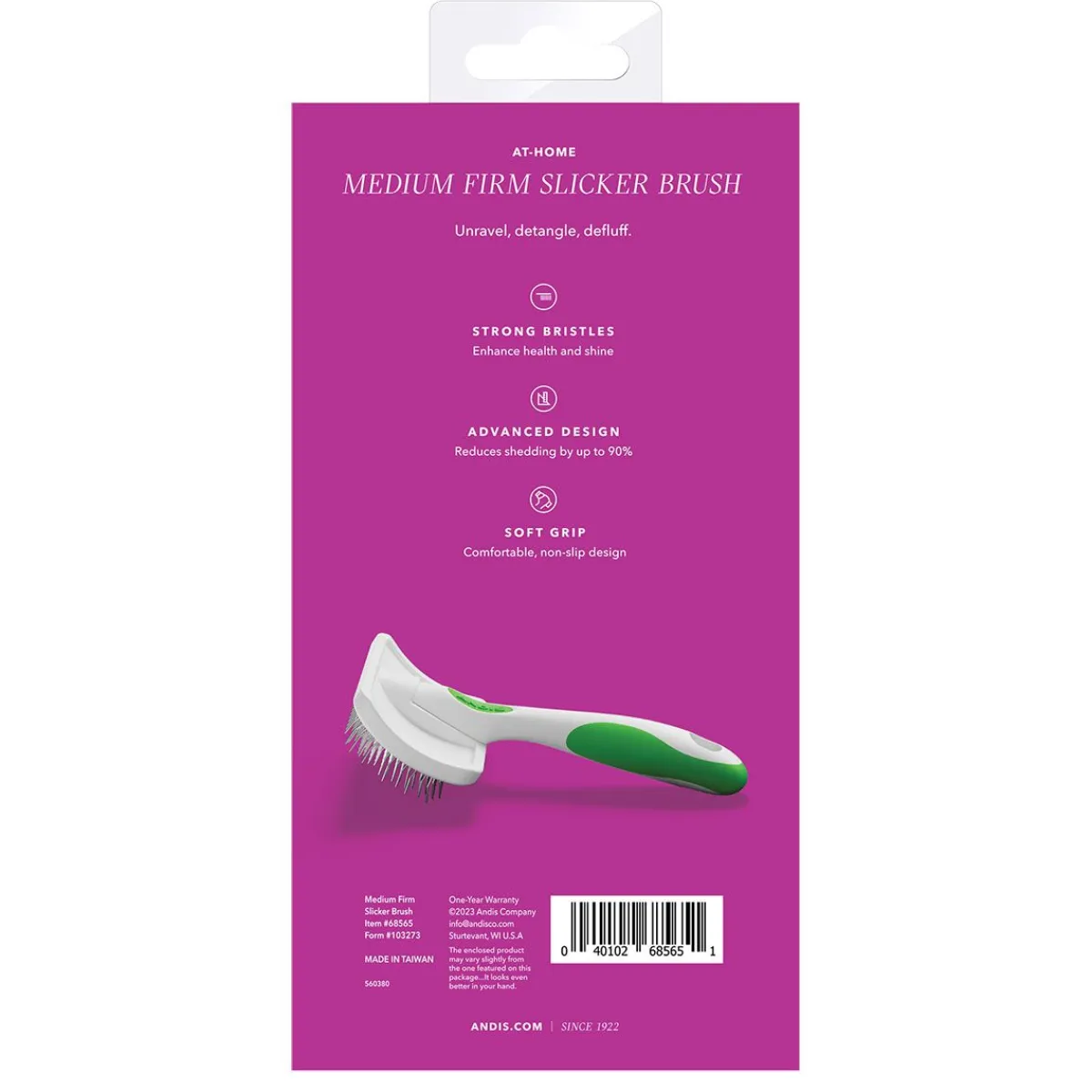 Ryan's Pet Supplies Andis Firm Slicker Brush - Medium