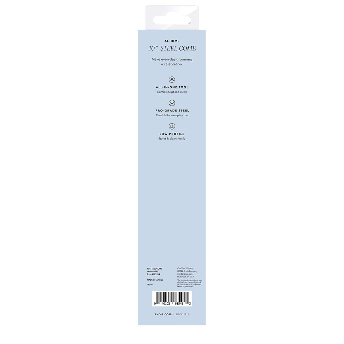 Ryan's Pet Supplies Andis 10" Steel Comb