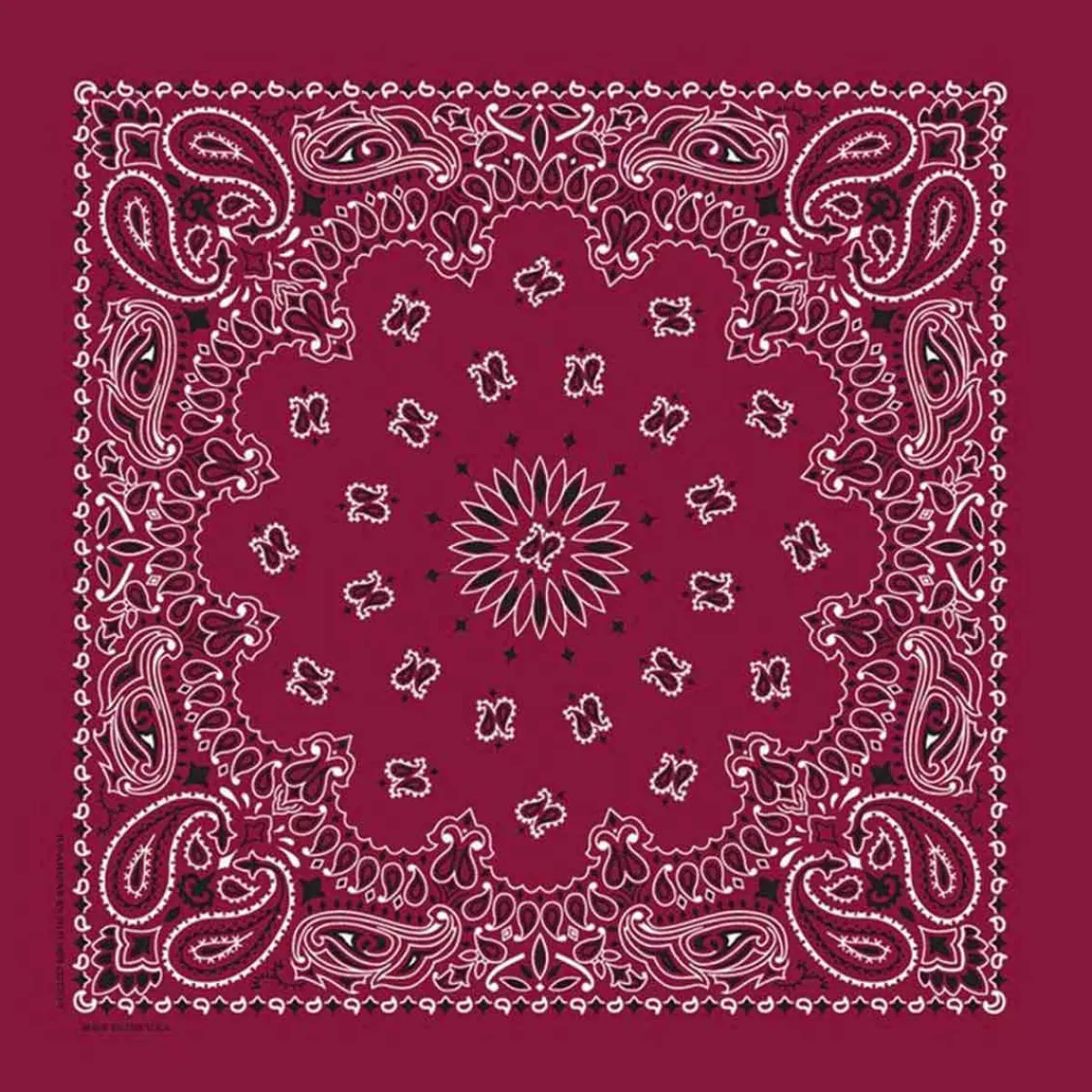 Ryan's Pet Supplies Burgundy Paisley Pet Bandana