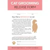 Ryan's Pet Supplies Cat Release Form For Professional Groomers - Pad Of 50