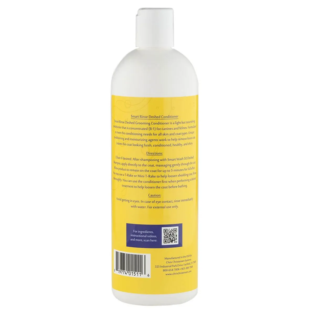 Ryan's Pet Supplies Chris Christensen Smart Rinse De-Shed Conditioner- Dogs/Cats