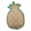Ryan's Pet Supplies Dawgeee Play Quilted Canvas Mint Pineapple Dog Toy - 7"