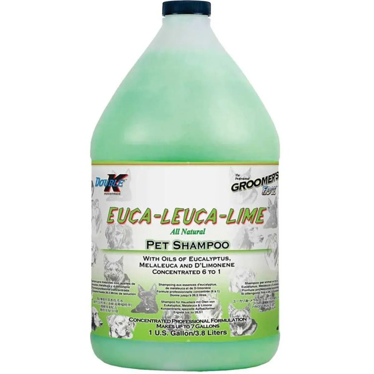 Ryan's Pet Supplies Double K Euca-Leuca Lime Pesticide-Free Shampoo 16:1