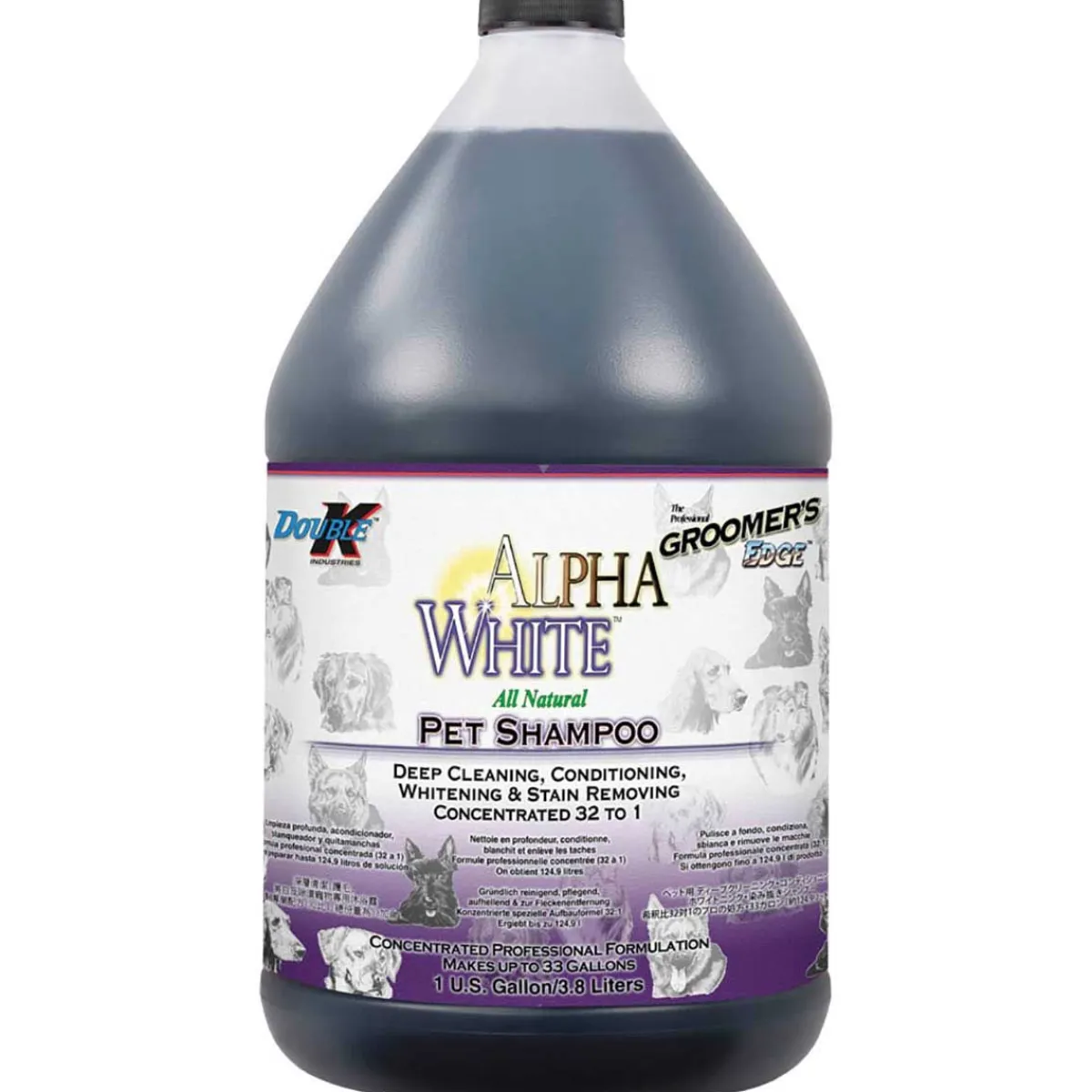 Ryan's Pet Supplies Double K Groomer's Edge Alpha White Shampoo 32:1