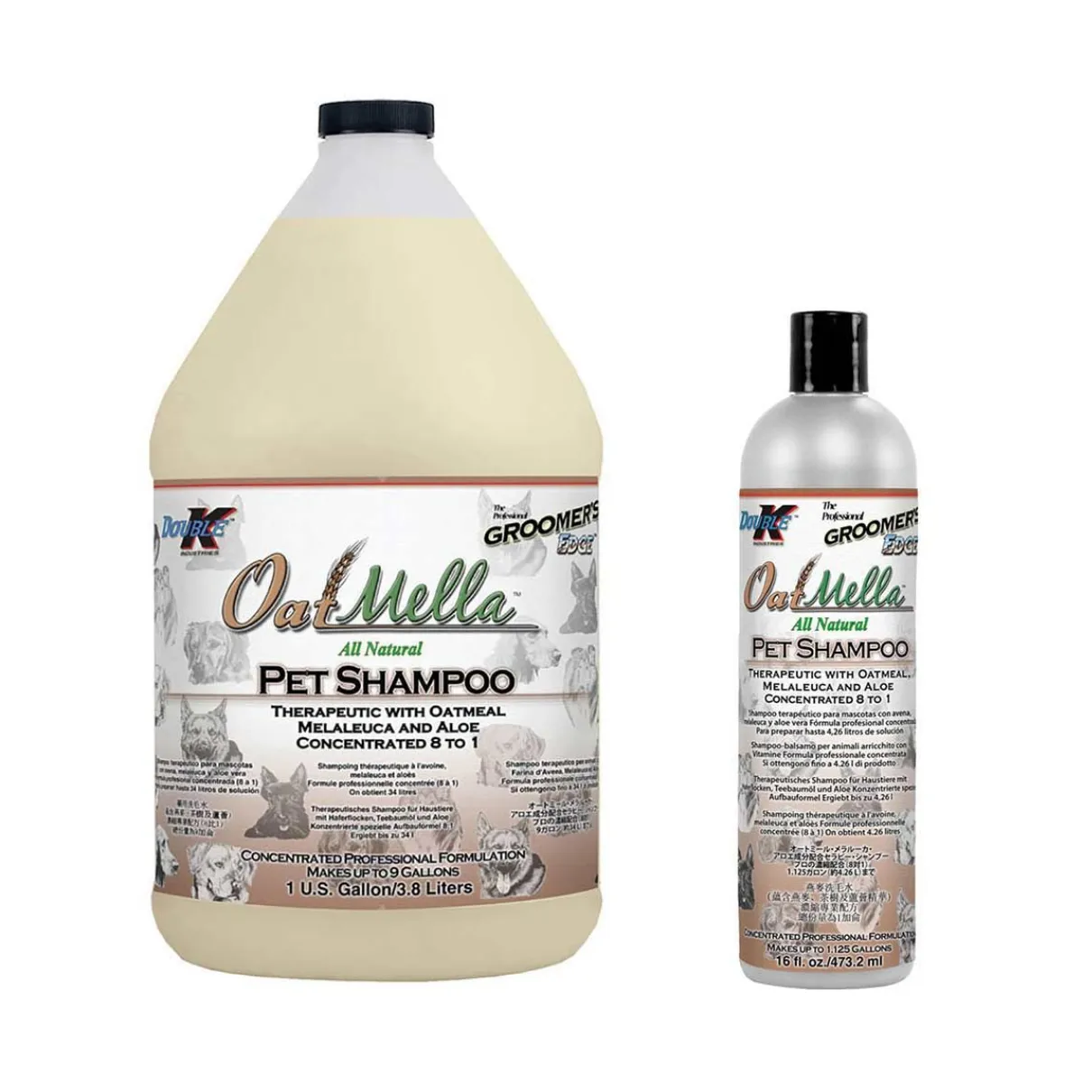 Ryan's Pet Supplies Double K Groomer's Edge Oat Mella Shampoo 8:1