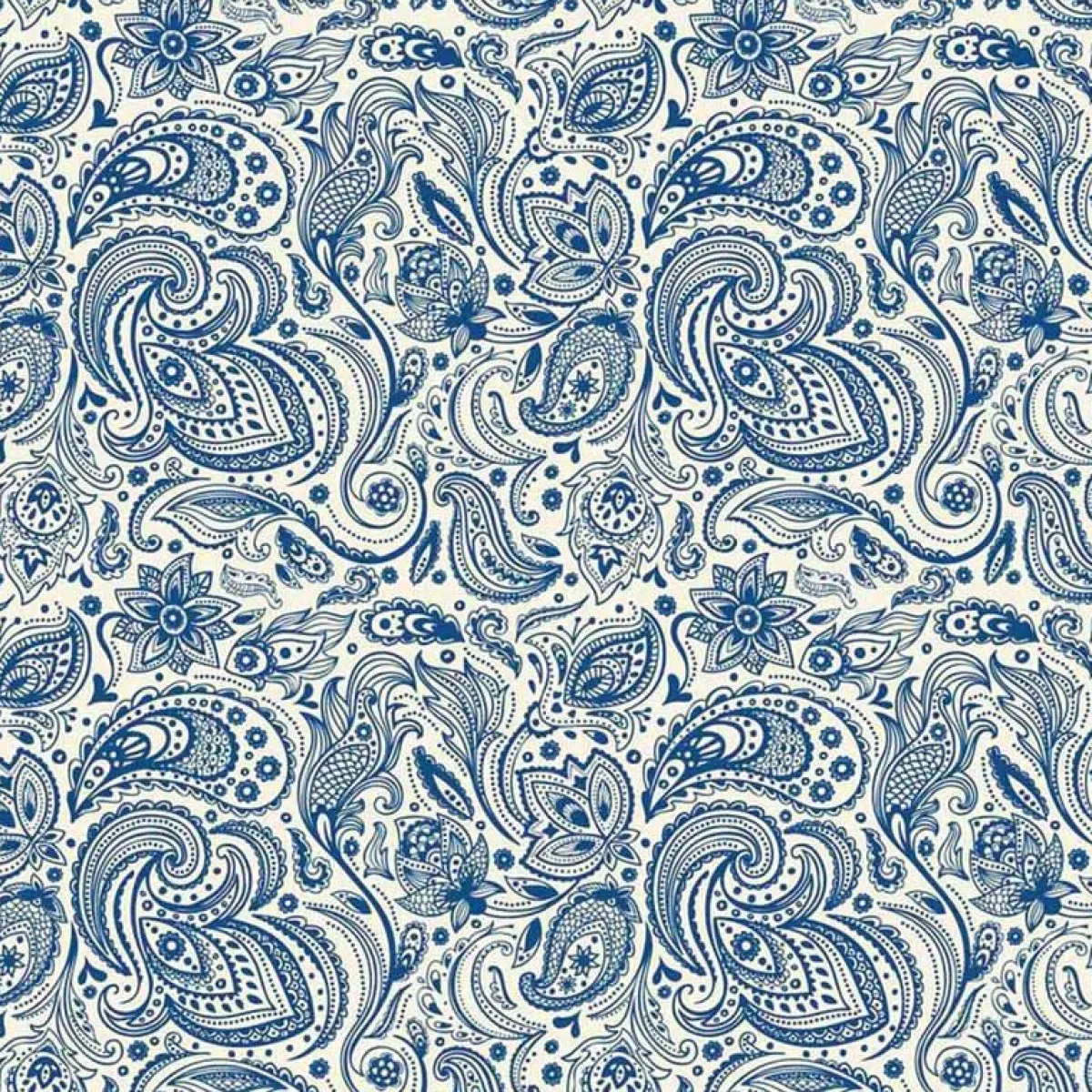 Ryan's Pet Supplies English Indigo Paisley Pet Bandana