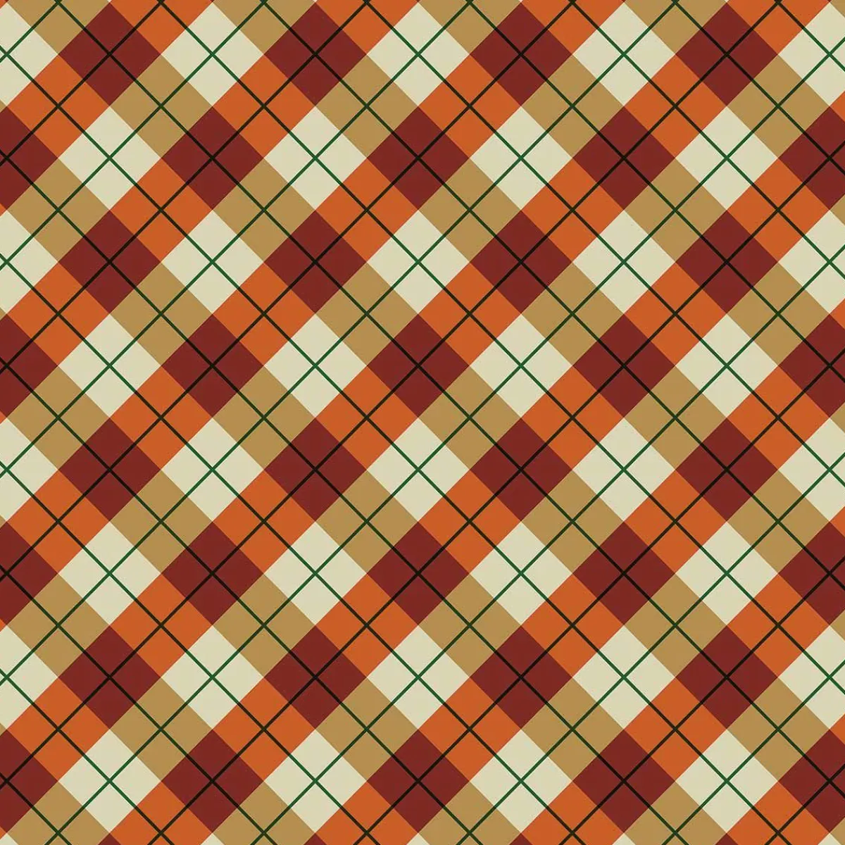 Ryan's Pet Supplies Fall Plaid Bandana