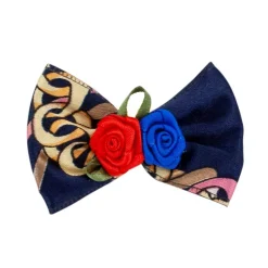 Ryan's Pet Supplies Fancy Finishes Designer Satin Bows with Double Rose - 24ct