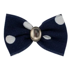 Ryan's Pet Supplies Fancy Finishes Large Polka Dot & Oval Bead Dog Bows - 24ct