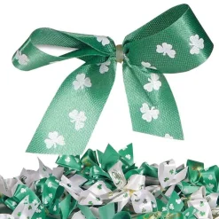 Ryan's Pet Supplies Fancy Finishes Pre-Tied Bows with Paw Print Pattern - 50 ct.