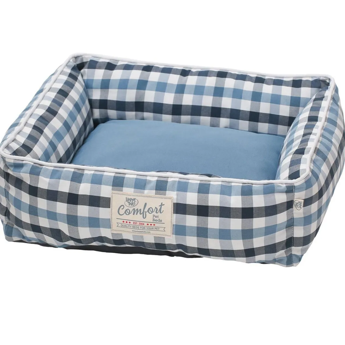 Ryan's Pet Supplies Happy Tails Plaid Cloud Bed