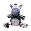 Ryan's Pet Supplies Happy Tails Plush Zebra with Rope Legs