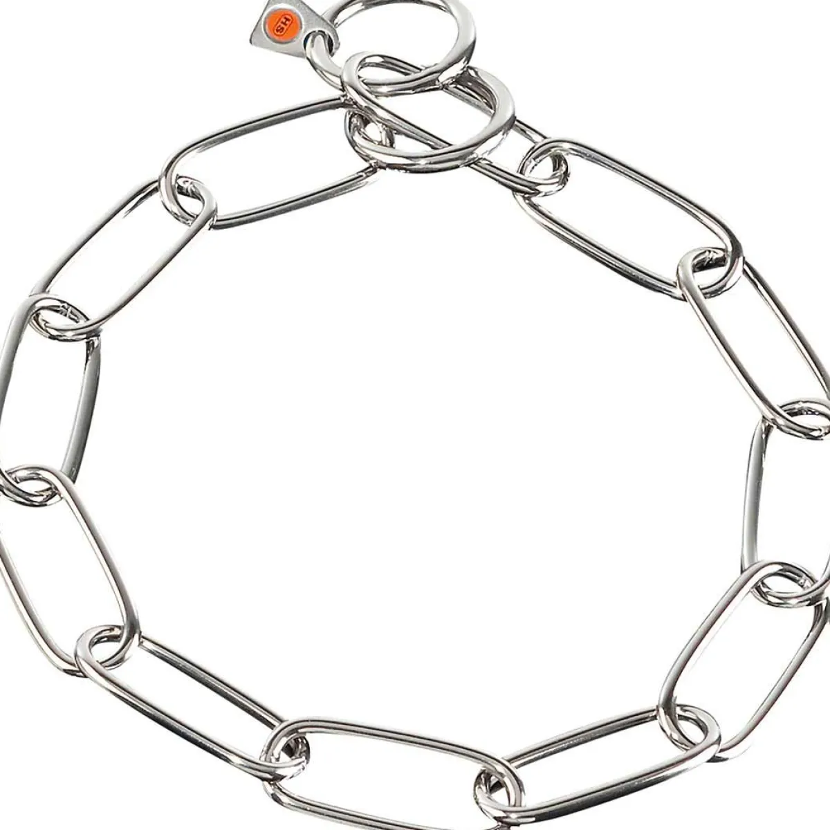 Ryan's Pet Supplies Herm Sprenger Long Link Collars-2 Rings Stainless Steel