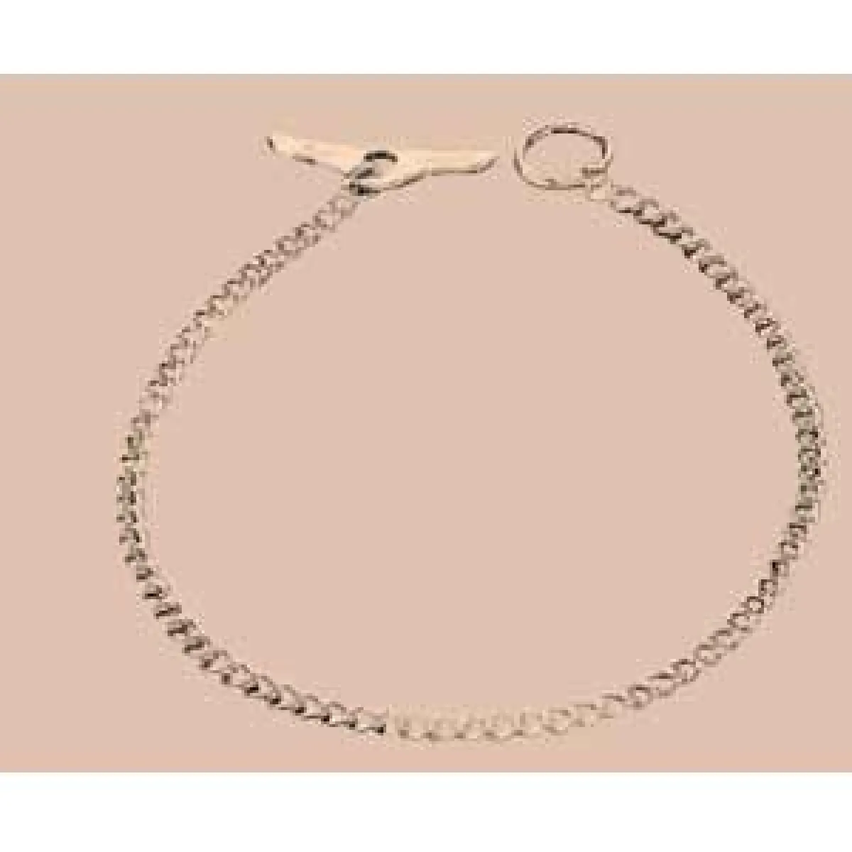 Ryan's Pet Supplies Herm Sprenger Steel Chrome Plated Collar Round Links with Toggle-Closure