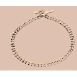 Ryan's Pet Supplies Herm Sprenger Steel Chrome Plated Collar Round Links with Toggle-Closure
