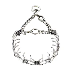 Ryan's Pet Supplies Herm Sprenger ULTRA-PLUS Steel Chrome-plated Training Collar with Center-Plate and Assembly Chain