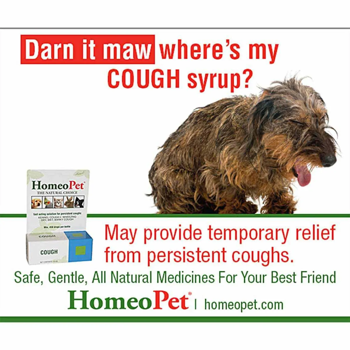 Ryan's Pet Supplies HomeoPet Cough