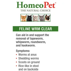 Ryan's Pet Supplies HomeoPet Feline WRM Clear