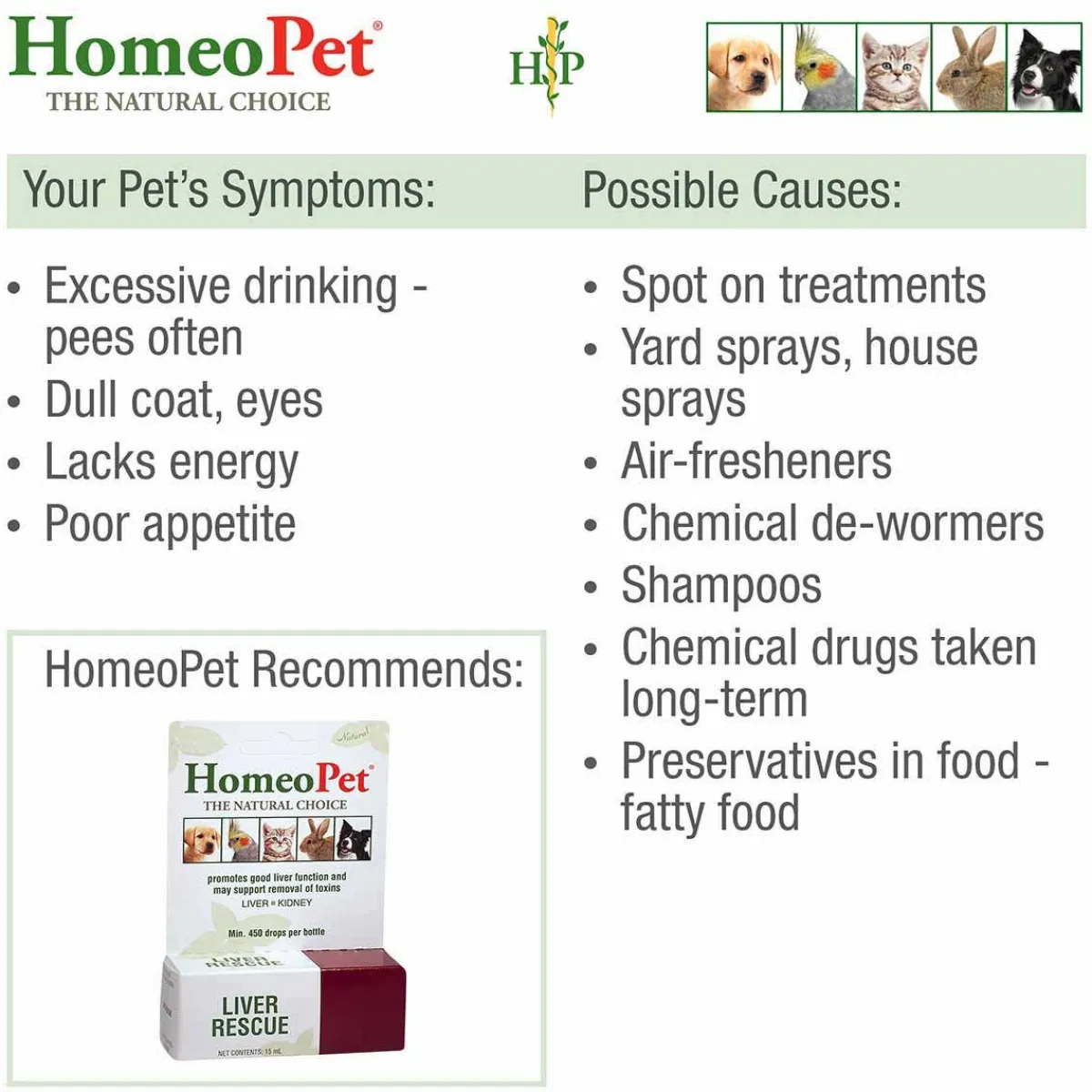 Ryan's Pet Supplies HomeoPet Liver Rescue