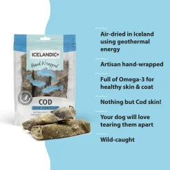 Ryan's Pet Supplies Icelandic+ Cod Skin Hand Wrapped Chew Stick