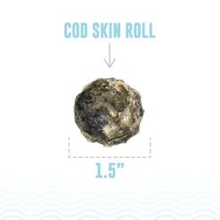 Ryan's Pet Supplies Icelandic+ Cod Skin Rolls Healthy Dog Treats (3oz.)