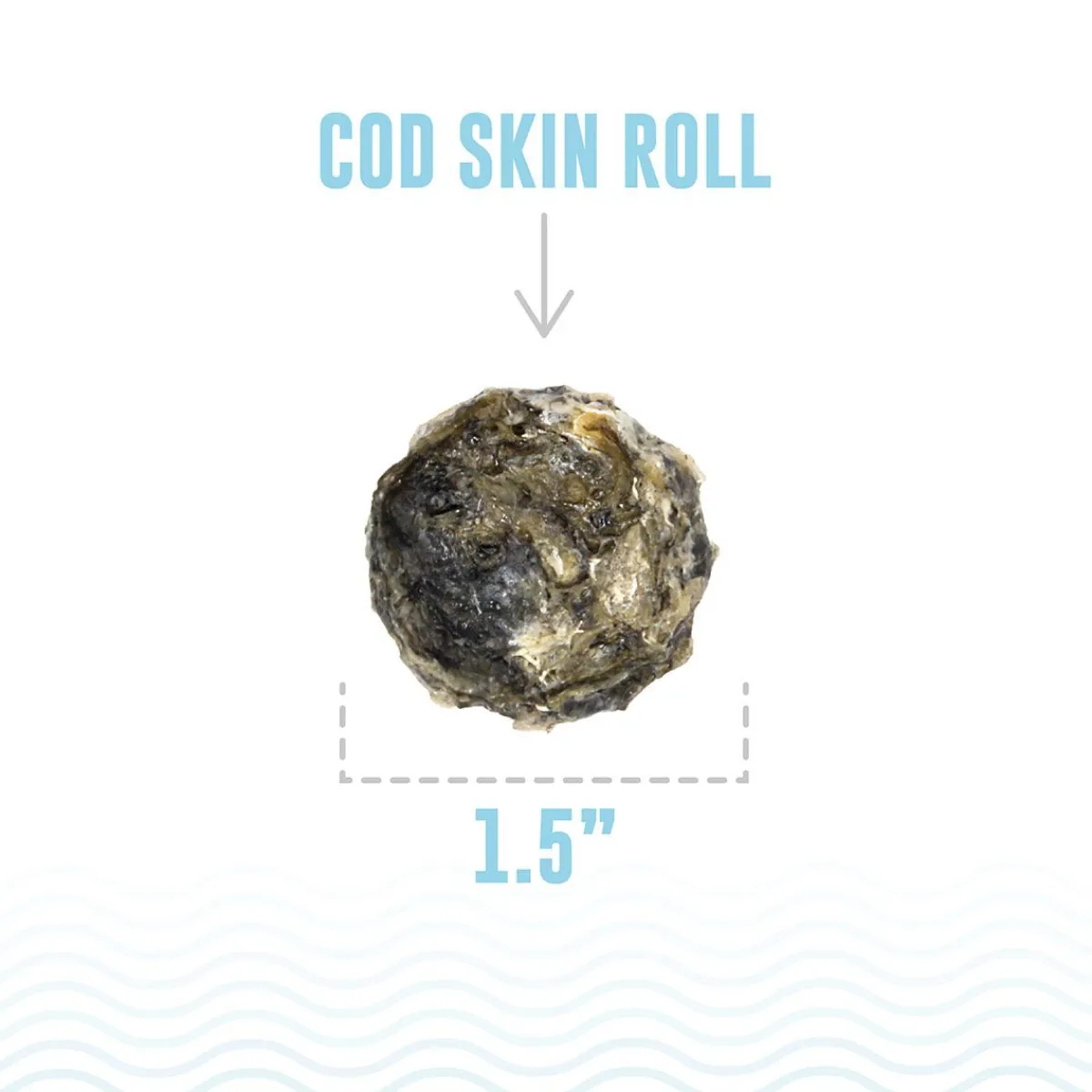 Ryan's Pet Supplies Icelandic+ Cod Skin Rolls Healthy Dog Treats (3oz.)
