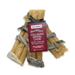 Ryan's Pet Supplies Icelandic+ Cod Skin Wrapped Beef Collagen Dental Chew