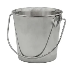 Ryan's Pet Supplies Indipets Stainless Steel Pail with Handle 13 Quart
