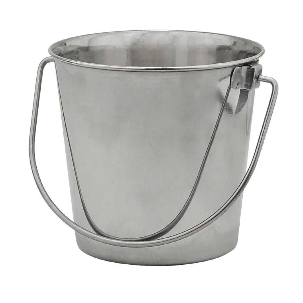 Ryan's Pet Supplies Indipets Stainless Steel Pail with Handle 13 Quart