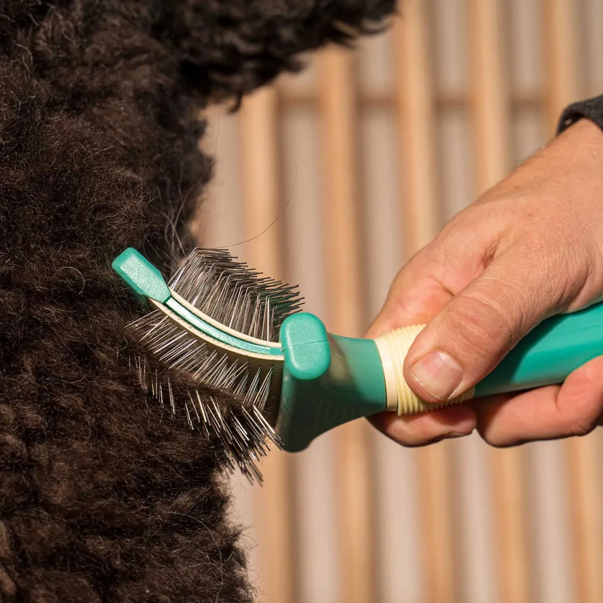 Ryan's Pet Supplies Jelly Pet Double Sided Slicker Brush