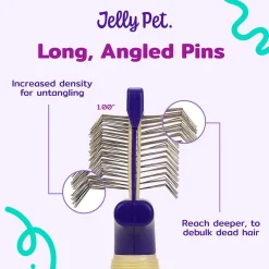 Ryan's Pet Supplies Jelly Pet Double Sided Slicker Brush