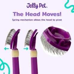 Ryan's Pet Supplies Jelly Pet Pivoting Slicker Brush