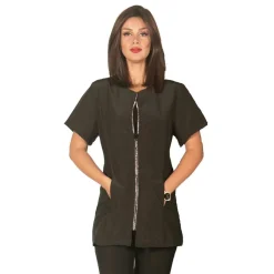 Ryan's Pet Supplies Ladybird Line Women's Black & Rhinestone Grooming Jacket