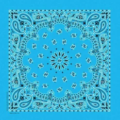Ryan's Pet Supplies Light Blue Paisley Dog Bandana