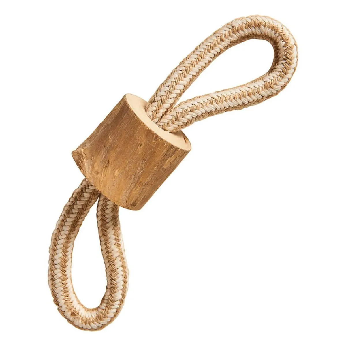 Ryan's Pet Supplies Love the Earth Coffee Wood Chew Rope Tug