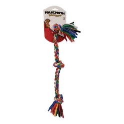 Ryan's Pet Supplies Mammoth Flossy Chew Cloth Rope Tug 3 Knot Medium 20"