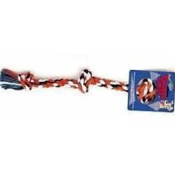 Ryan's Pet Supplies Mammoth Large 3 Knot Colored Rope Tug 25"