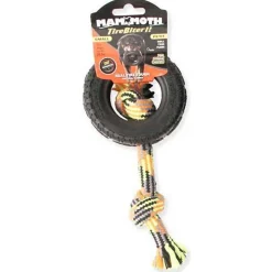 Ryan's Pet Supplies Mammoth Pet Products TireBiter II with Rope Large 6"