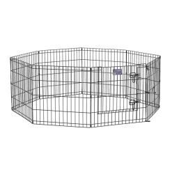 Ryan's Pet Supplies Midwest Step-Thru Animal Exercise Pen With Door 24" X 24"