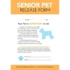 Ryan's Pet Supplies Modern Senior Pet Release Form For Groomers - Pad Of 50