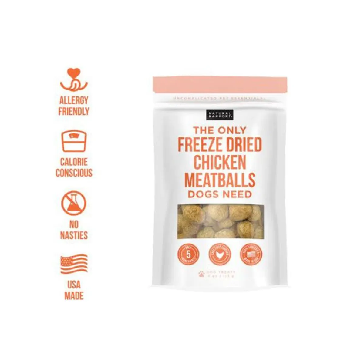 Ryan's Pet Supplies Natural Rapport The Only Freeze Dried Meatballs Dogs Need