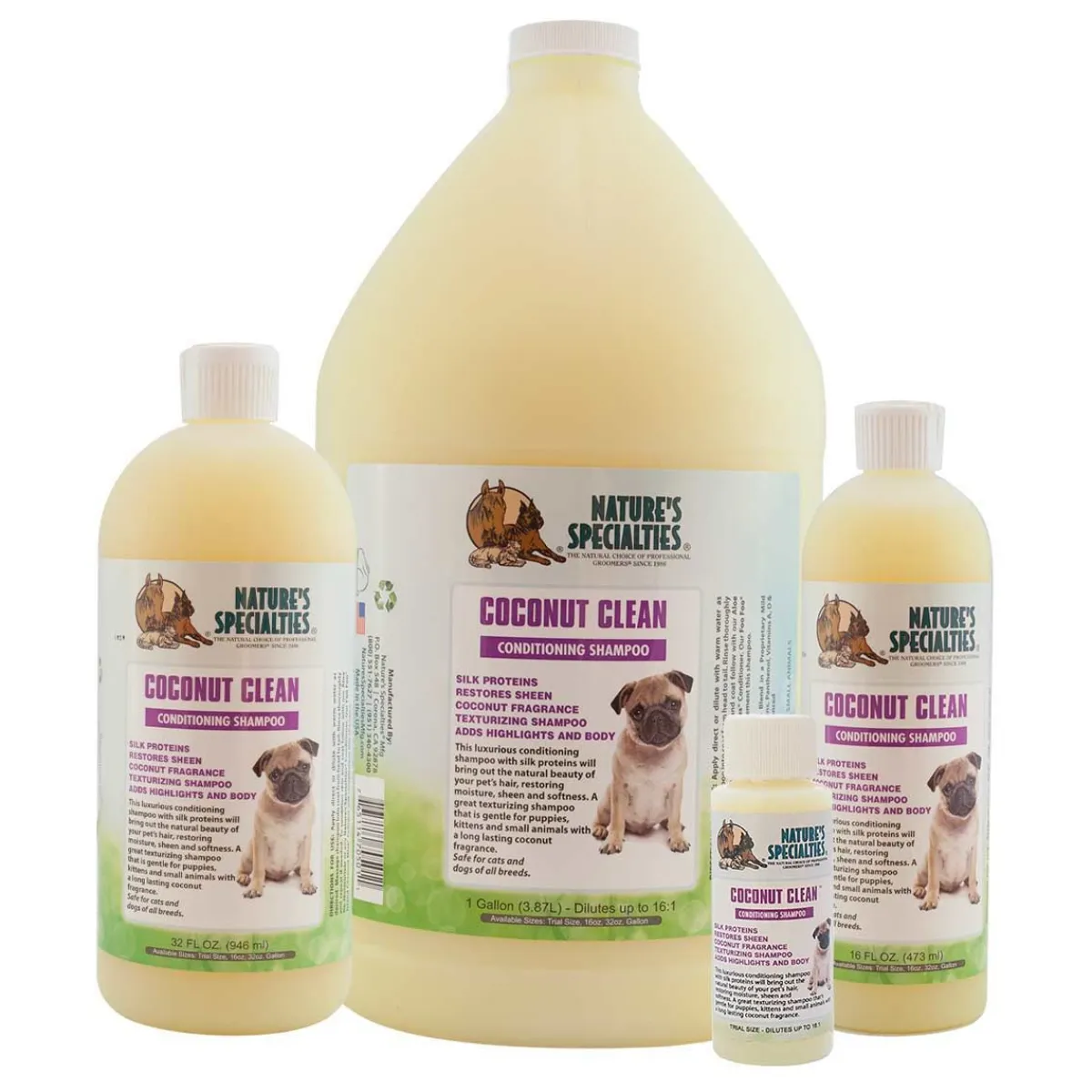 Ryan's Pet Supplies Nature's Specialties Coconut Clean Pet Shampoo 16:1