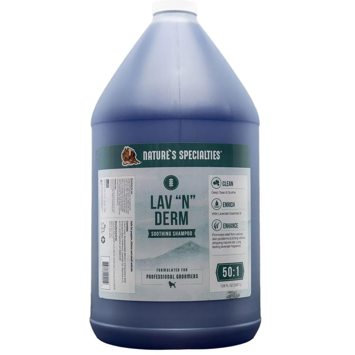 Ryan's Pet Supplies Nature's Specialties Lav-N-Derm Pet Shampoo 50:1