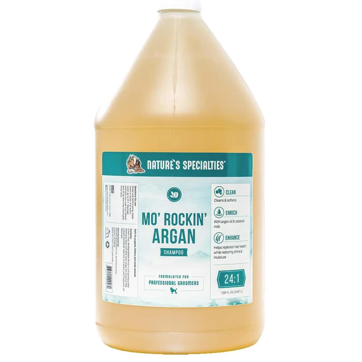 Ryan's Pet Supplies Nature's Specialties Mo' Rockin' Argan Pet Shampoo 24:1