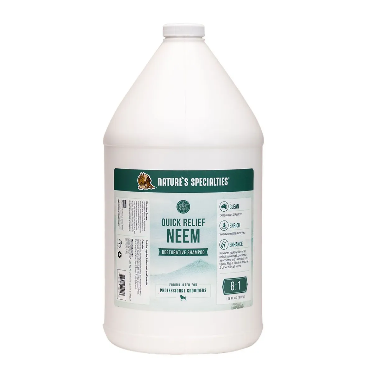Ryan's Pet Supplies Nature's Specialties Quick Relief Neem Pet Shampoo 8:1