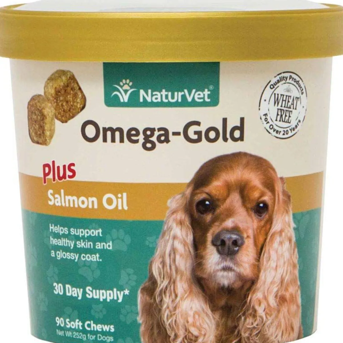 Ryan's Pet Supplies NaturVet Omega-Gold Plus Salmon Oil Soft Chews 90 Count