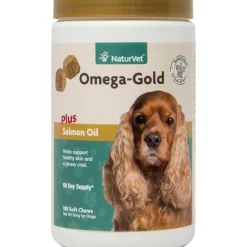 Ryan's Pet Supplies NaturVet Omega-Gold Plus Salmon Oil Soft Chews 180 Count