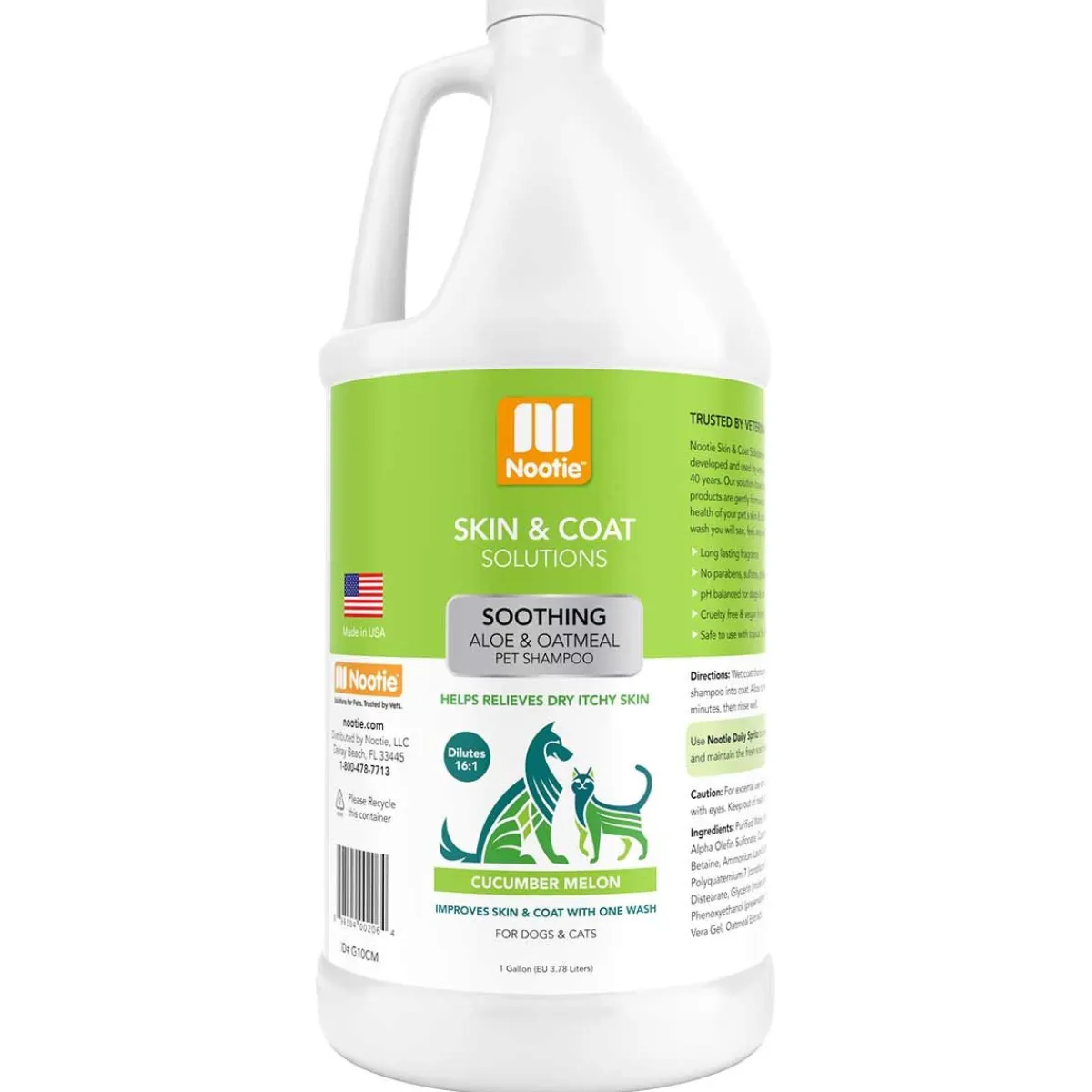 Ryan's Pet Supplies Nootie Cucumber Melon Soothing with Aloe & Oatmeal Shampoo