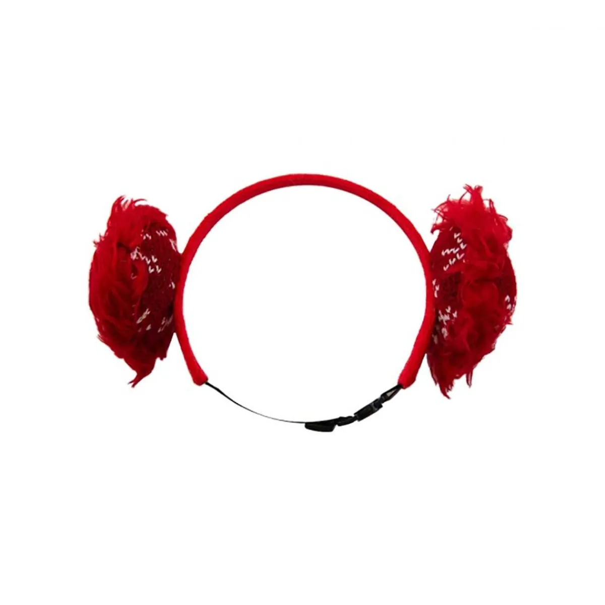 Ryan's Pet Supplies Outward Hound Red Holiday Earmuffs for Pets - XS/SM