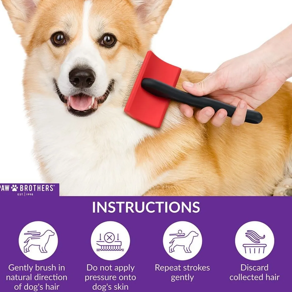 Ryan's Pet Supplies Paw Brothers Big Paw Slicker